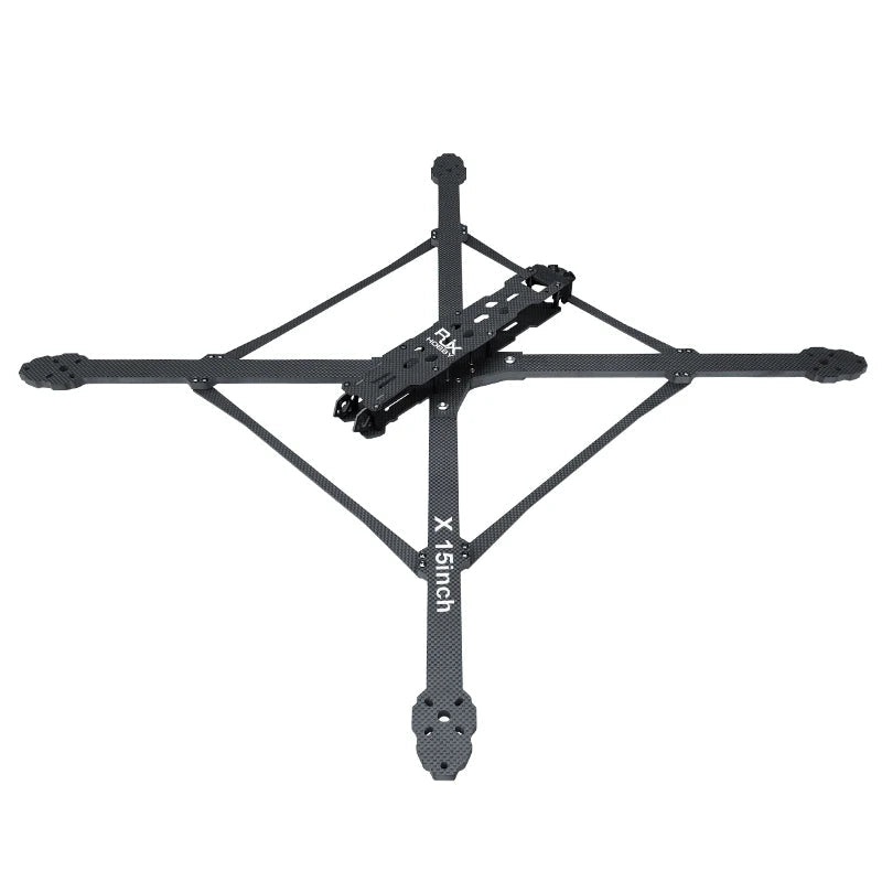 RJXHOBBY X Model 3k Full Carbon Fiber 15 Inch FPV Frame with 7mm Thickness Arm for Long Range Racing Drone
