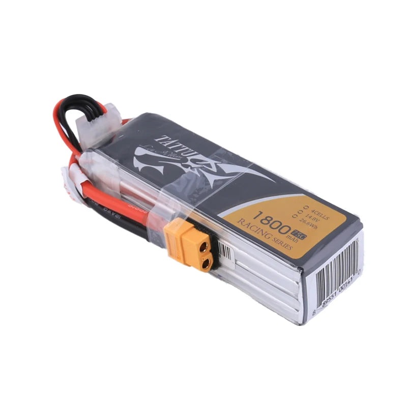 TATTU 4S 14.8V 1800mAh 75C LiPo Drone Battery With XT60 Plug 1Pcs With XT60