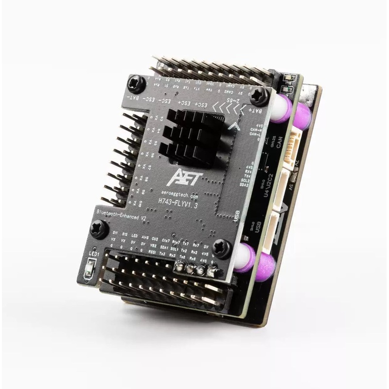 AeroEggTech AET-H743-Basic H743 Flight Controller for ArduPilot Fixed-Wing/VTOL, 10A BEC, Dual IMU
