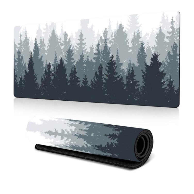 Flowers and Trees Themed Mouse Pad Desk Mat For Office/Gaming 300x800x2mm(No.8)