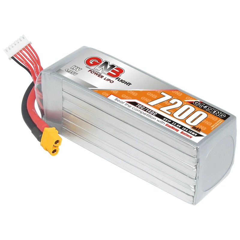 GAONENG GNB 22.8V 6S HV 7200mAh 70C 140C LiPo Drone Battery With XT60 XT90 XT90S EC5 T Plug