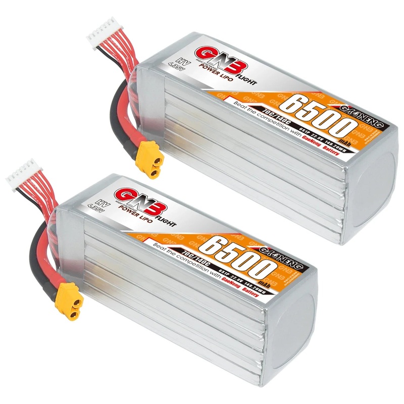 GAONENG GNB 6500mAh HV 6S 70C 140C 22.8V XT60 LiPo Battery FMS EDF Jets and 3D Plane Size 700mm To 800mm Helicopters 1PC with XT60