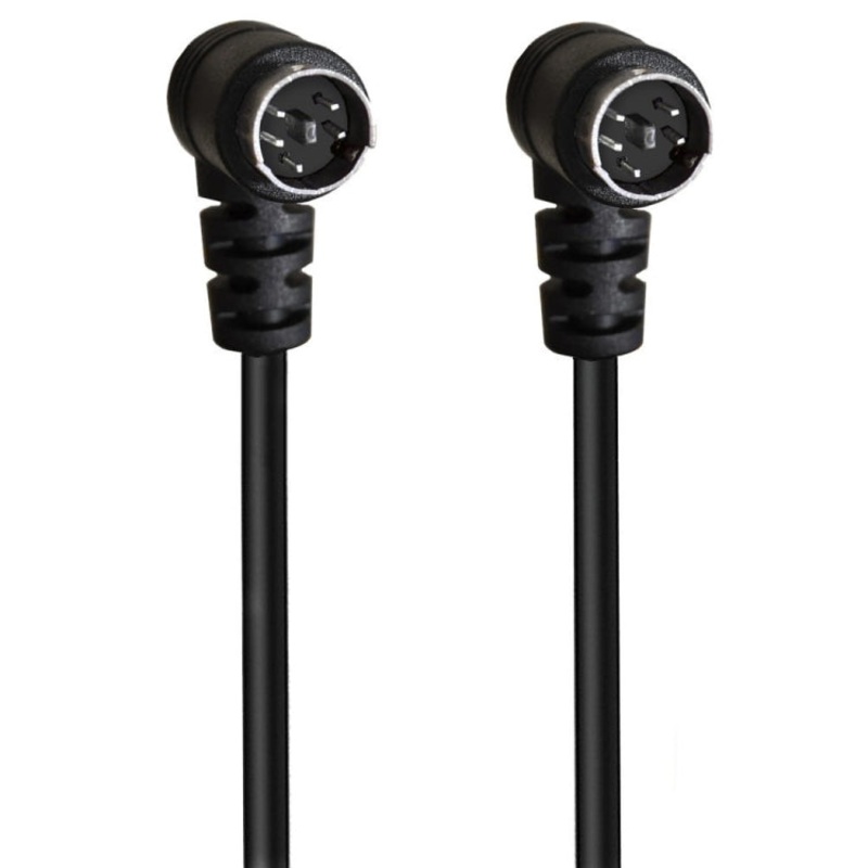 Mini DIN 5 Pin Core Audio / Video Cable, Length:3m(Elbow to Elbow)