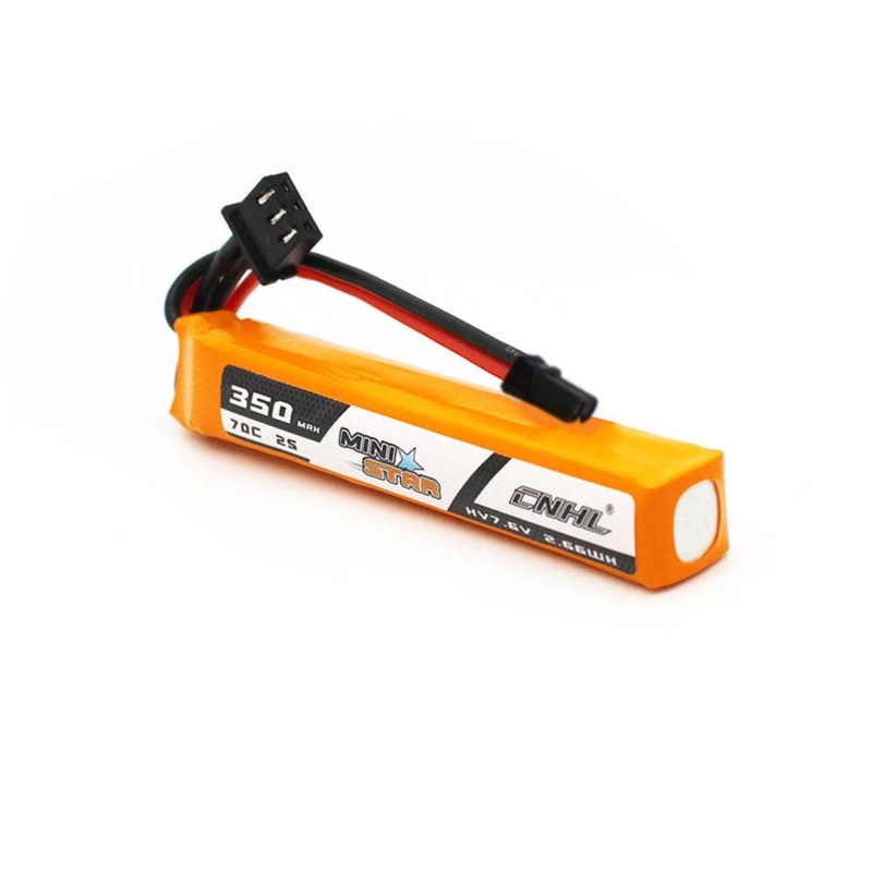 3/6PCS CNHL 7.6V 350mAh Lipo 2S Battery for FPV Drone - 70C HV MiniStar With XT30 Plug For RC Mini Quadcopter FPV Drone Airplane Hobbying Model 3pcs