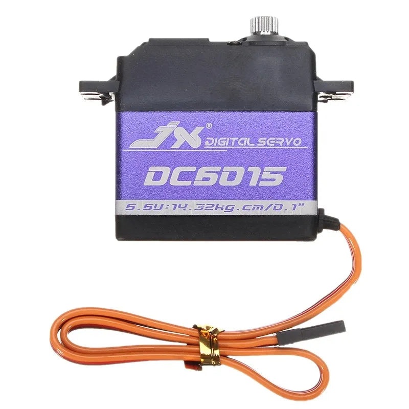 JX Servo DC6015 - 15kg 0.1sec 6.6V Aluminium Shell Metal gear Core Digital Standard for RC plane car crawler 1/8 1/10 DS3325MG DC6015