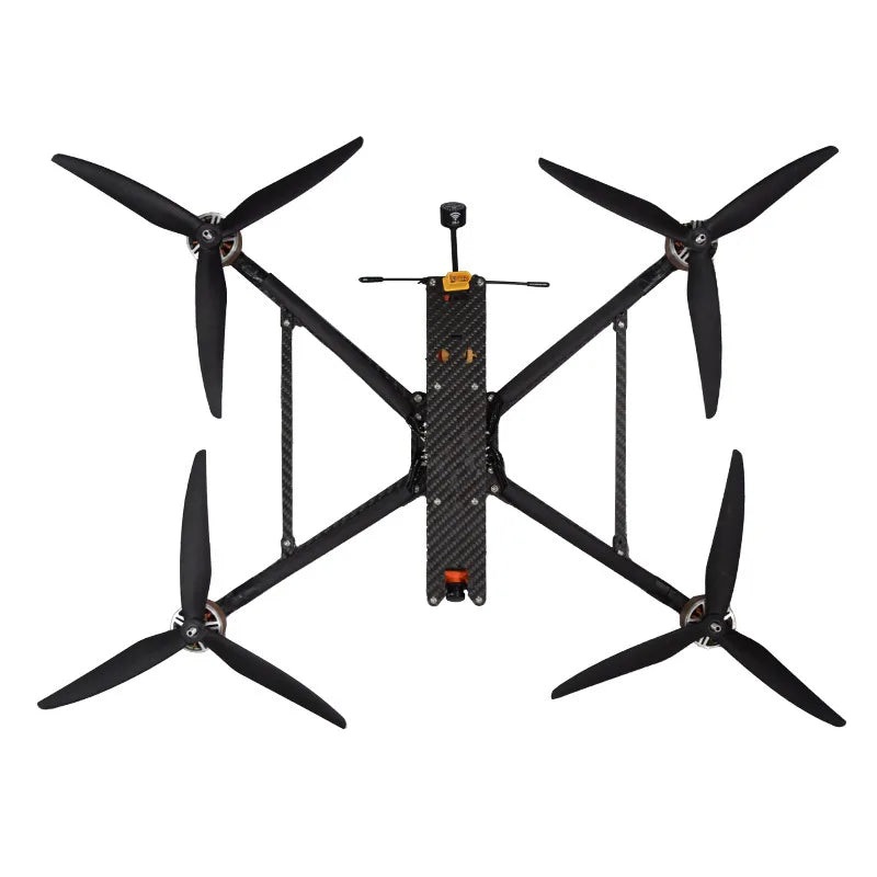 RCDrone FLH10 10inch FPV Drone - 3.5KG Payload 7KM / 20KM Flying Range Long Range Quadcopter Black-10 inch