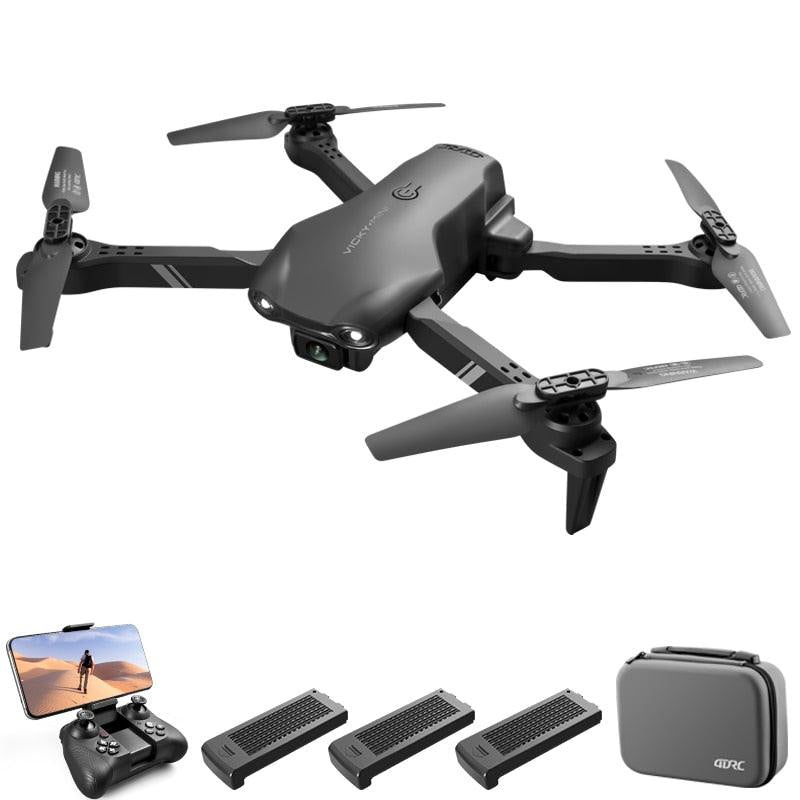 4DRC V13 Mini Drone - Wide Angle HD 4K 1080P Dual Camera WiFi Fpv RC Foldable Quadcopter Dron Gift Toys 4K -Dual camera-4B