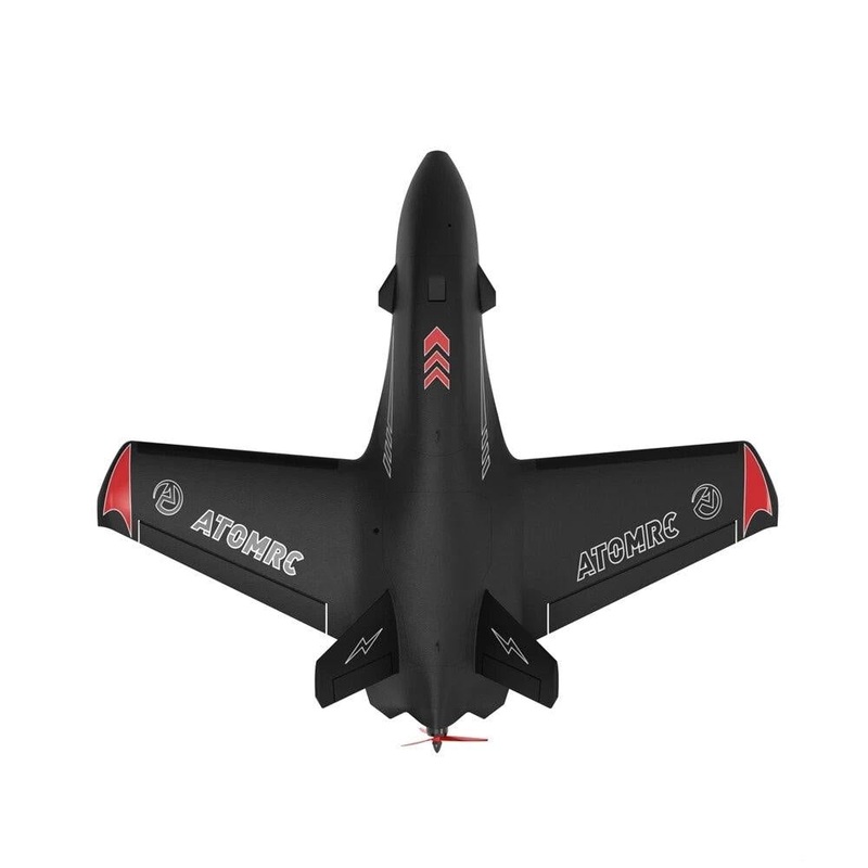 ATOMRC Dolphin Fixed Wing AirCraft - 845mm Electric Fixed Wing Wingspan FPV Aircraft RC Airplane KIT/PNP/FPV PNP Outdoor Toys for Children Beginner Black KIT Version