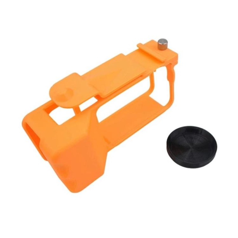 For DJI Osmo Action 6 Street Photo Handle Action Camera Handheld Bracket Cage Accessory, Spec: Frame+Lens Cap Oramge