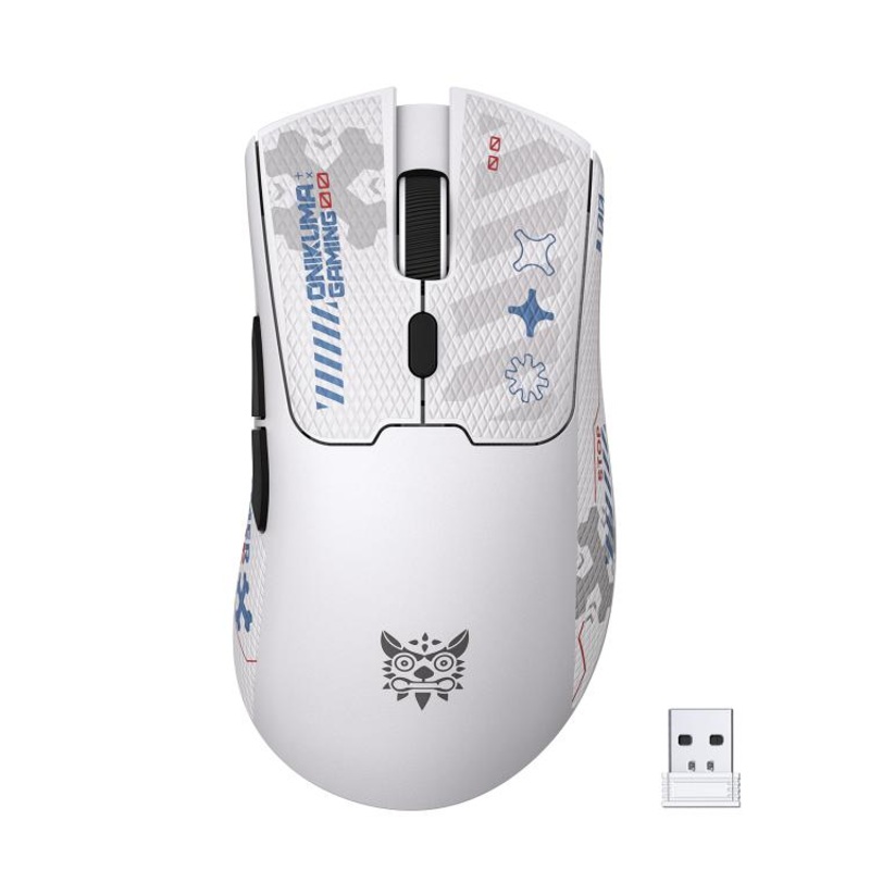 ONIKUMA DM01 12800DPI 2.4GHz + BT + Wired Tri-mode Gaming Mouse(White)