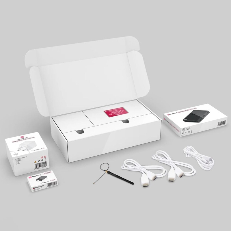 Raspberry Pi Compute Module 5 Development Kit (EU) CM5 Wireless 4GB/32GB, IO Board, Case, Antenna, 27W USBC PD