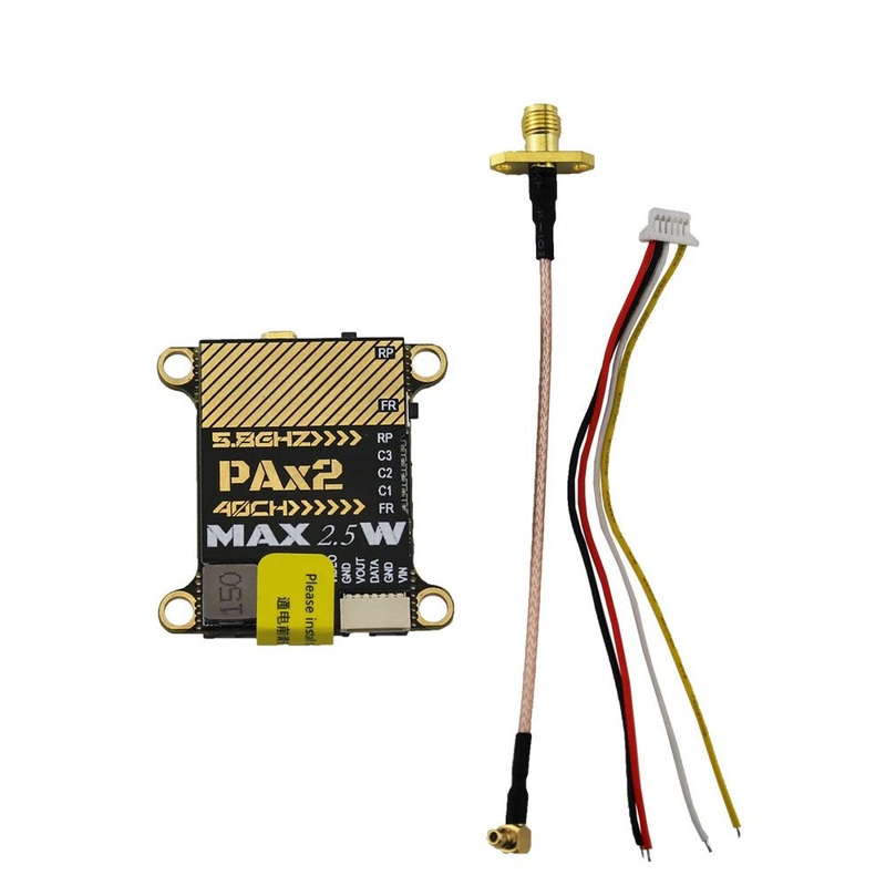 SoloGood 5.8G MAX 2.5W 40CH VTX - 0/25/400/800/1500/2500mW NTSC/PAL Video Transmitter For RC FPV Freestyle Long Range Racing Drone MAX 2.5W