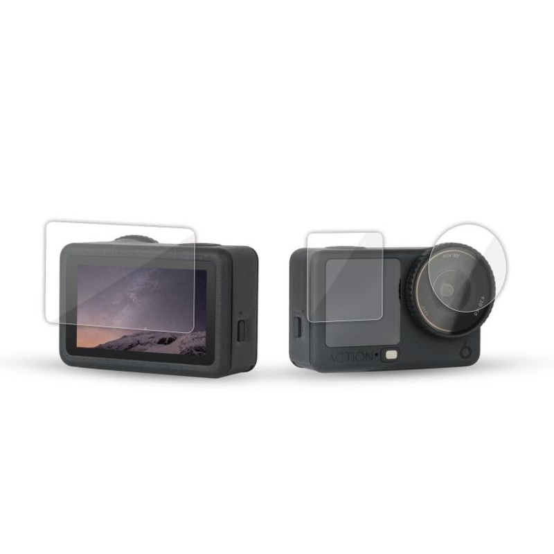 1 Set Sunnylife Screen Protector Tempered Glass Film For DJI Osmo Action 6(Transparent)