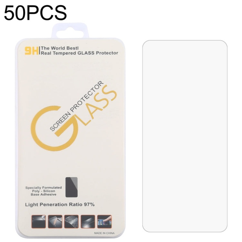 For Cubot Max 3 50 PCS 0.26mm 9H 2.5D Tempered Glass Film