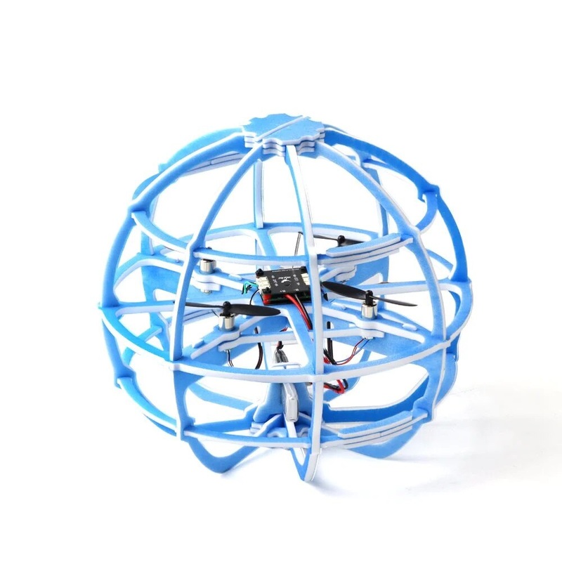 HGLRC A200 Soccer Ball Drone - DIY Soccer Drone For RC FPV Quadcopter Freestyle Drone Education Child Toys Gift Red