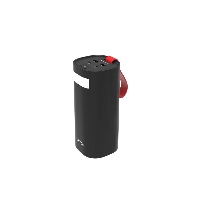 LKTOP K1 Power Bank 60000mAh, Dual 100W USBC + 2 USBA, 200W Max, LFP Cell, 4Device Charging, Side LED Light