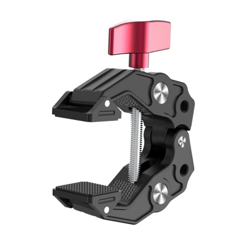 Multi-functional Aluminium Alloy Heavy-Duty Clamp Camera Extension Mount(Black)