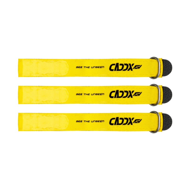 CaddxFPV Logo Battery Strap 250mm x 16mm Hook-and-Loop LiPo Strap for FPV Drone Battery Mounting