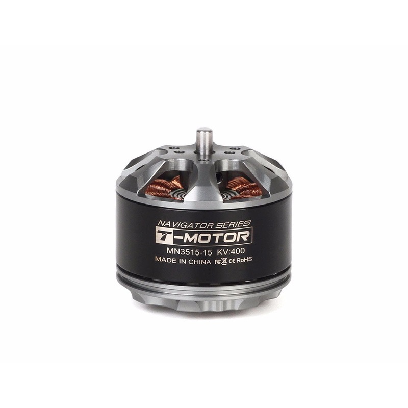 T-Motor MN3515 KV400 UAV Motor for Multirotor/VTOL/Fixed Wing, EZO Bearing, 25*25mm Mount + M6 Adapter