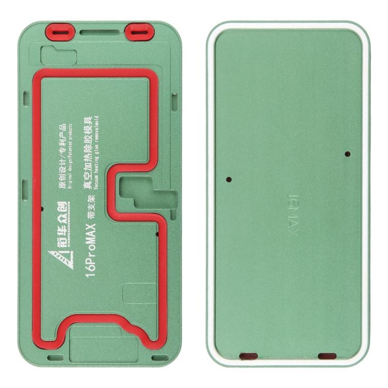 For iPhone 16 Pro Max LCD Screen Frame Vacuum Heating Glue Removal Mold with Holder