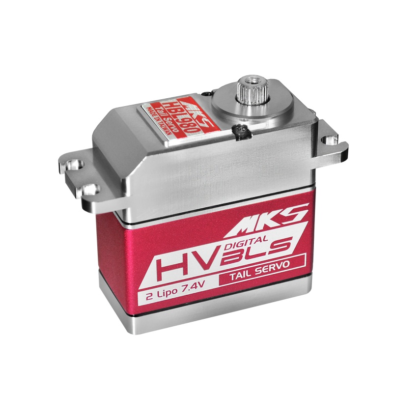 MKS HBL980 Servo Motor for RC Helicopter Tail Rotor, 6.0V-8.4V, 760us/560Hz, Brushless, Metal Gear