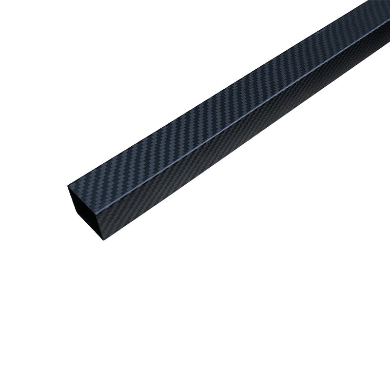 RJXHOBBY 18x16x1000mm 3K 100% Carbon Fiber Square Tube (1pc) Black, High Strength Lightweight