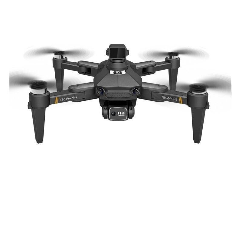 XYRC K80 PRO MAX GPS Drone - 4K Professional 8K Dual HD Camera Laser Obstacle Avoidance Brushless Folding Quadcopter RC Helicopter Max Black 8K Bag 1B