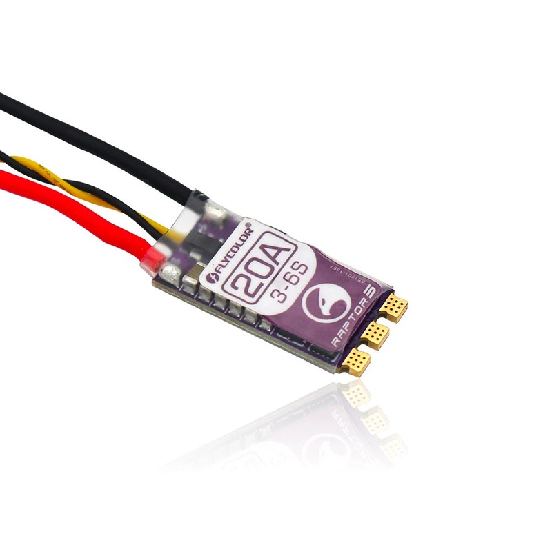 FlyColor Raptor5 G071 20A 35A 45A 50A 36S FPV ESC with STM32G071 MCU and BLHeli-S Firmware