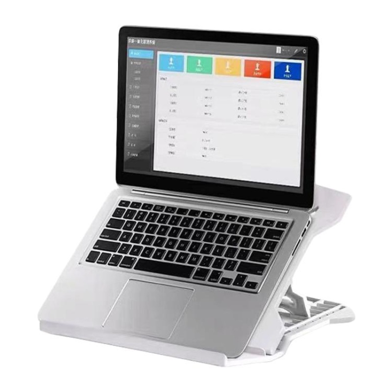 NUOXI N2 8-level Adjustable Laptop Holder, without Turntable(White)