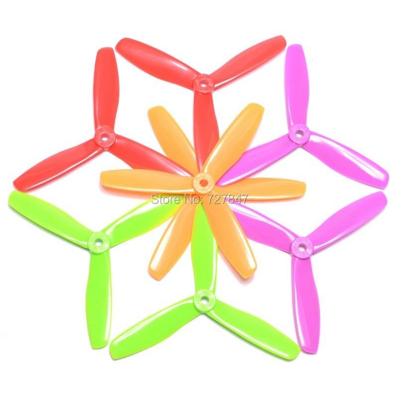 24 Pairs 5045 3 blades Bullnose Drone Propeller - CW /CCW for 250 FPV Racing Drone Quadcopter ZMR250 Robocat Red