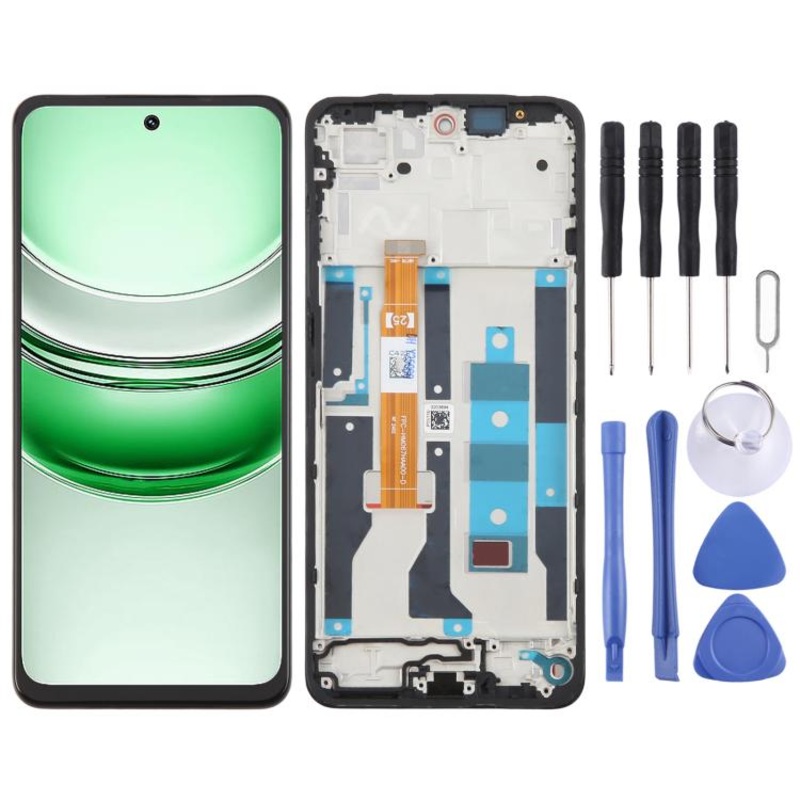 For Realme 14x India OEM LCD Screen Digitizer Full Assembly with Frame
