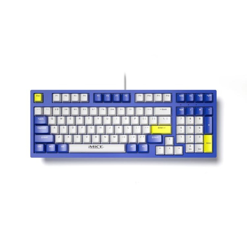 iMICE GK-500 Type-C Wired Mechanical Keyboard Gaming Keyboards(Blue)