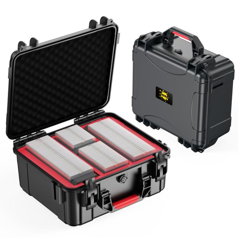 STARTRC GAMES Game Card Moisture-proof Waterproof Case Explosion-proof Suitcase Hard-shell Large Capacity Card Storage Box(Black)