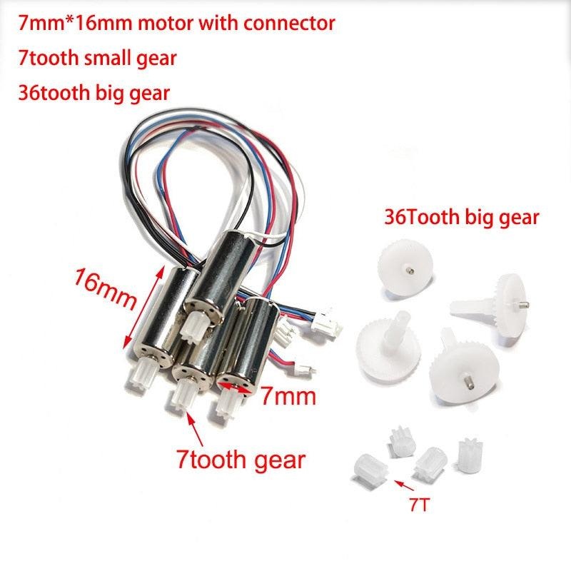 Engines Motor Base - Mini RC Drone Pro-P5 P5Pro E88 E525 WIFI FPV P5 Pro E88PRO Dron S89 Drone Quadrotor Spare Parts 7x16 8T 32TGear