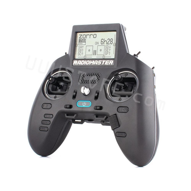 RadioMaster ZORRO Transmitter - 2.4Ghz 16CH CC2500 / 4in1 / ELRS Hall Gimbal LCD Screen OpenTX Radio Transmitter Mode2 for RC FPV Drone Zorro 4IN1 Version
