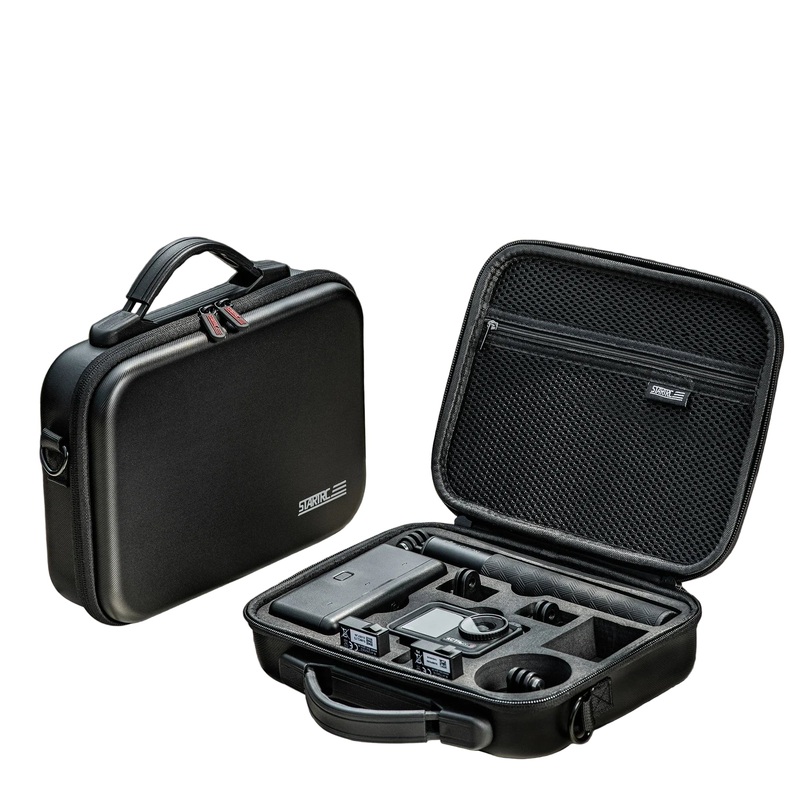 STARTRC Shoulder Bag Carrying Case for DJI Action 5 Pro/Osmo Action 4/3, PU Hard Shell Travel Storage Case with Strap storage case