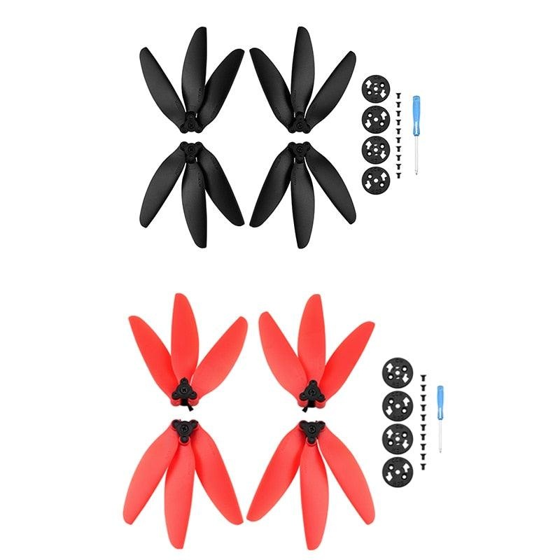 For DJI Mini 2/SE Mavic Mini Propeller - Quick Release Foldable Three-blade Props Paddle Replacement Wing Fans Drone Accessories white