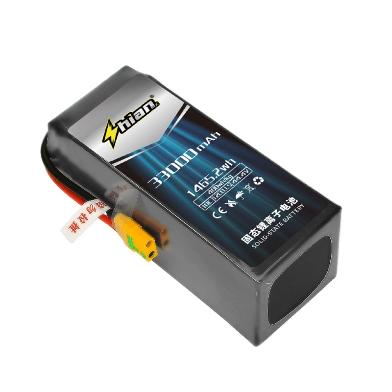 ShiAnMx 6S/12S/14S 33000mAh 10C 400Wh/kg High Density Solid-State Lithium Battery for Heavy-Lift UAV Drones