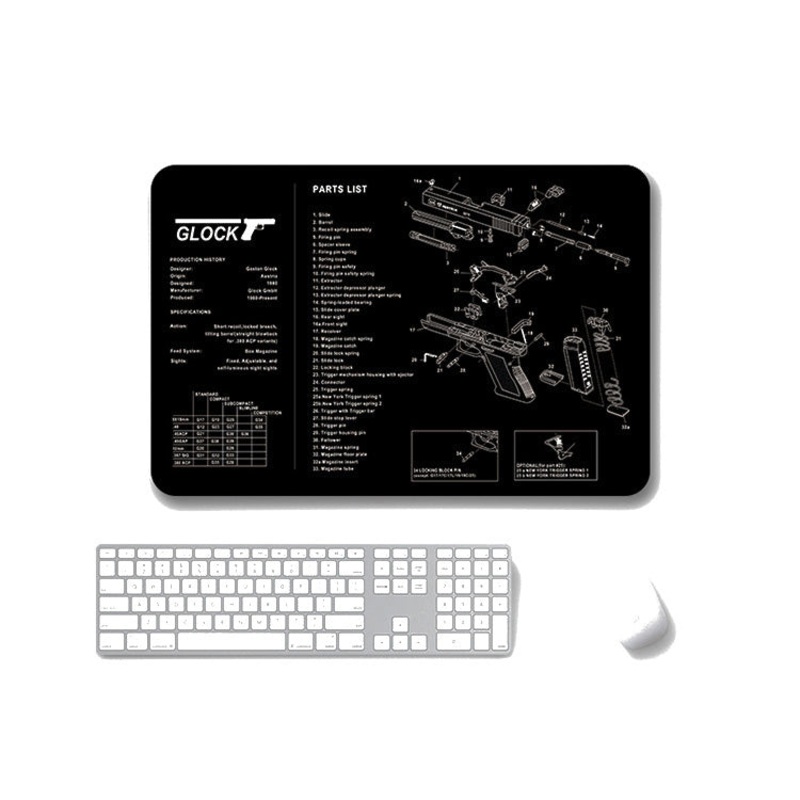 2 PCS Heat Transfer Non-Slip Single-Sided Office Gaming Mouse Pad 3mm(SPS-Glock)