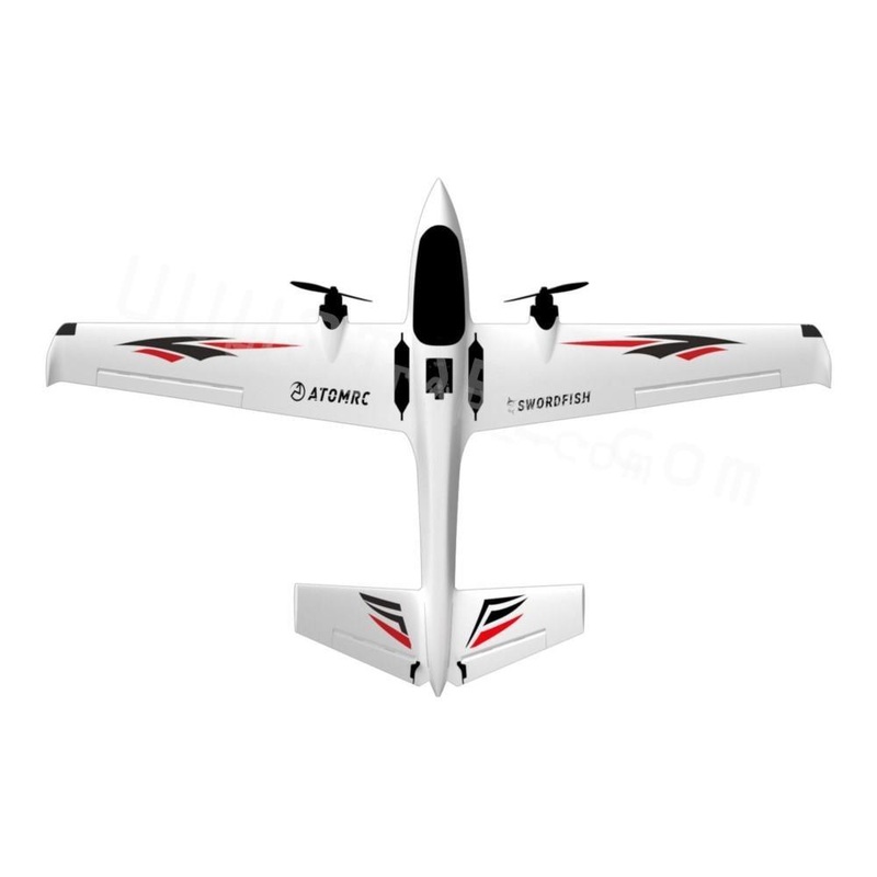 ATOMRC Swordfish Fixed Wing Aircraft - 1200mm Fixed Wing Wingspan RC Airplane KIT PNP FPV PNP Outdoor Hobby Toys for Children KIT White