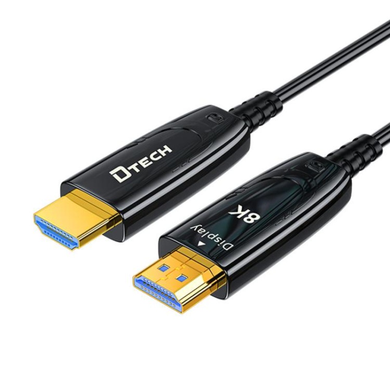 DTECH DT-HF8005 8K 60Hz HDMI 2.1 Fiber Optic Cable Dolby Atmos, EARC For PS5, Xbox, Home Theater, Gaming Monitor 2m