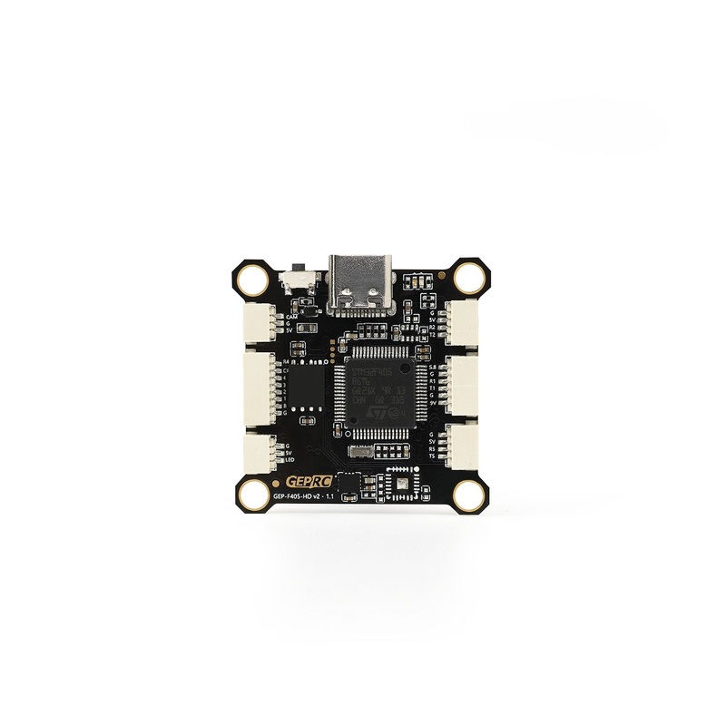 GEPRC GEP-F405-HD V2 Flight Controller STM32F405, 36S, 9V/5V Dual BEC, DJI Plug, 30.5x30.5mm for FPV Drones