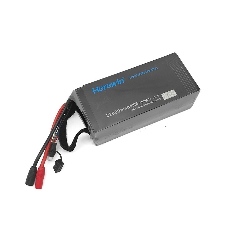 Herewin RC LiPo Battery 6S 22.2V 22000mAh 20C For RC Car Airplane Tank Drone Toy Models 6s RC Agriculture Drone Battery 22000mah 6S