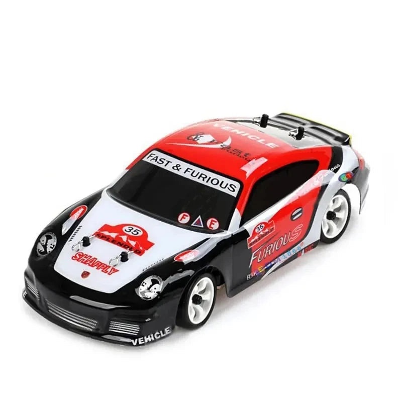 WLtoys K969 1:28 Scale RC Drift Car, 30KM/H High Speed 4WD Remote Control Racing Car with Metal Chassis and 2.4GHz System K969 1B Foam Box