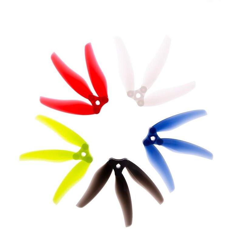 10Pairs GEMFAN Floppy Proppy F5135 F6030 5.1/ 6inch Foldable 3-Blade Propeller - for FPV Freestyle Long Range 4/6S 5/6inch Drones F5135 Black