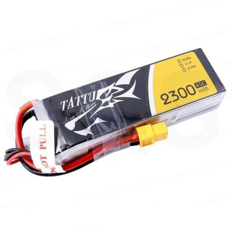 1pc Tattu Lipo Battery 2300mAh 3S 4S 11.1V 14.8V 45C XT60 Plug FPV Drone Power for FPV Frame RC Helicopter Plane Car 1pc 2300mah 45c 3s