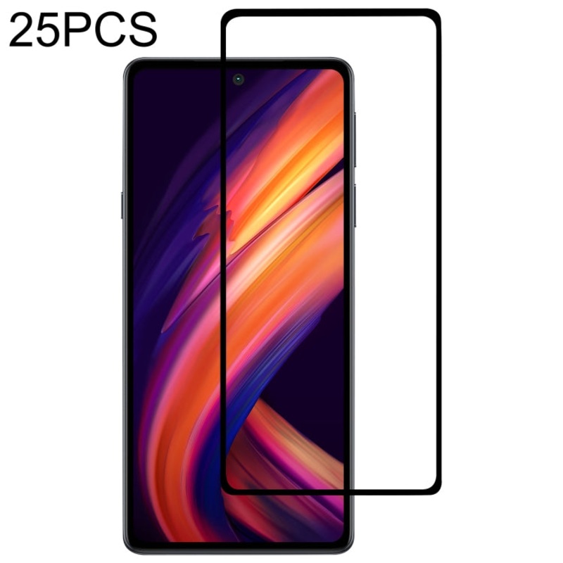 25 PCS Full Glue Cover Screen Protector Tempered Glass Film For Motorola Edge S30