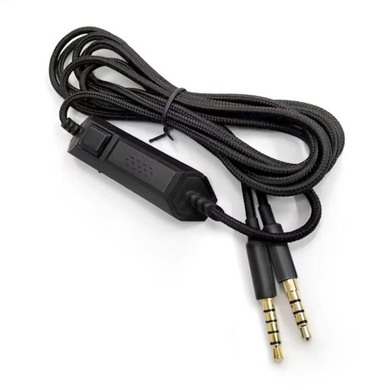 For Logitech Astro A10 / A40 Headset Gaming Headset 2m Braided Audio Cable, Style: Black Plug Wired Controller