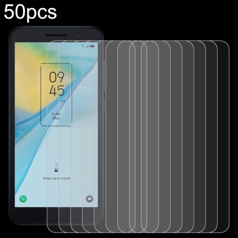 For TCL 201 50pcs 0.26mm 9H 2.5D Tempered Glass Film