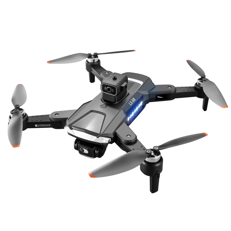 KBDFA LS58 Drone - 4k camera drone GPS 5G WIFI RC Helicopters FPV Remote Control Toys Foldable Quadcopter Gift professional Drones Bag-1080P-GPS-1B